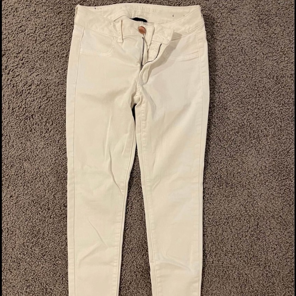 american eagle white leggings 2 short